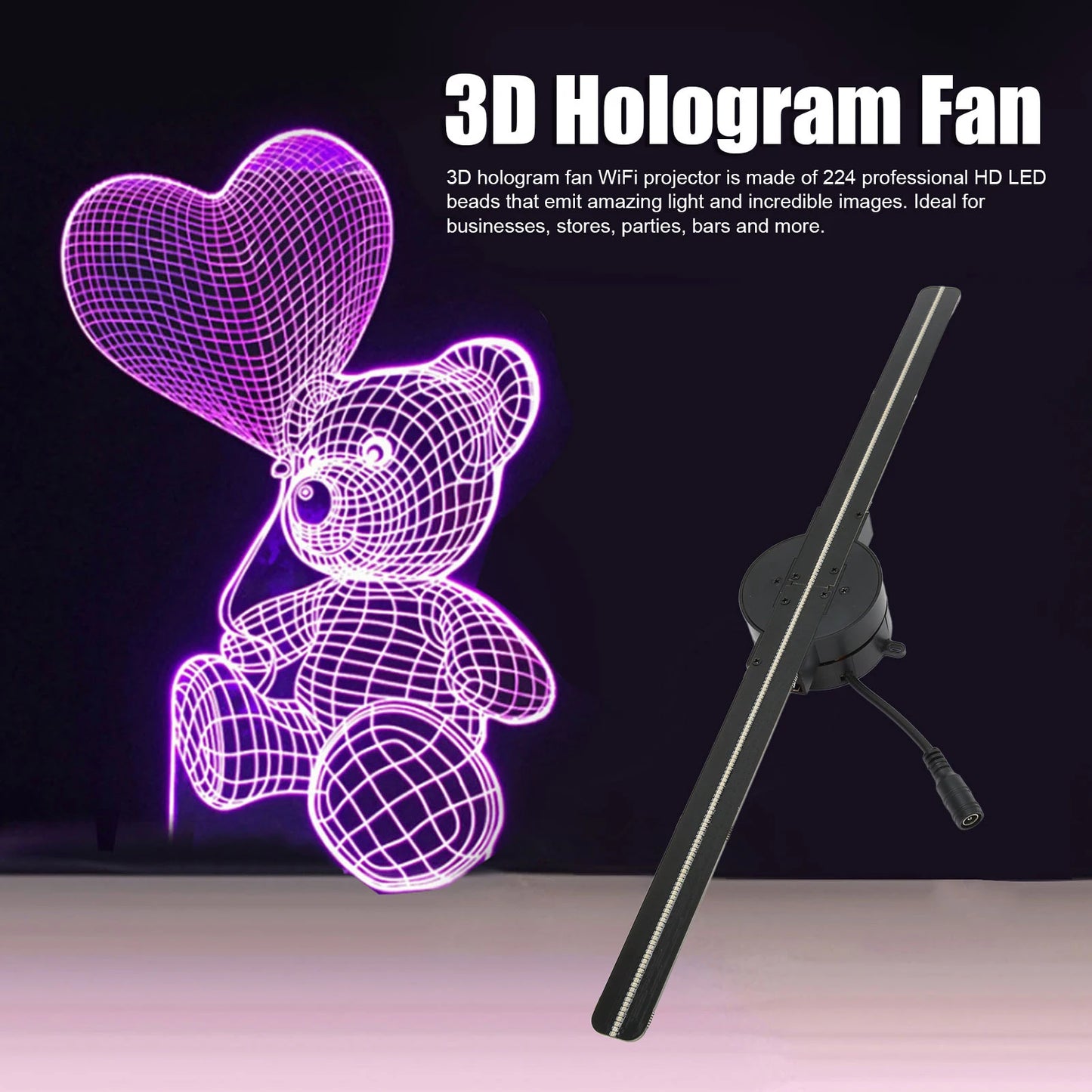 16.5 Inch 3D Hologram Fan