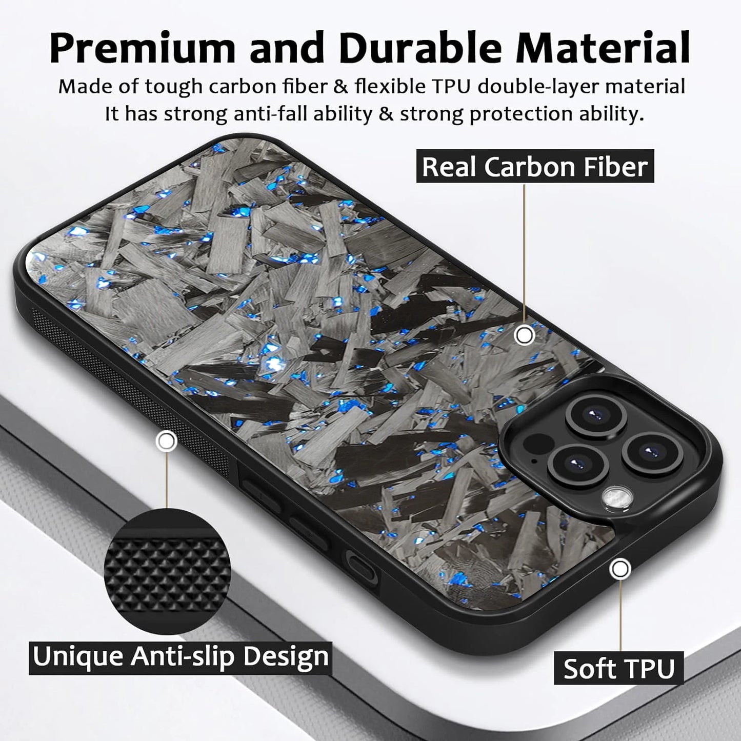Carbon Fiber Forge iPhone Case